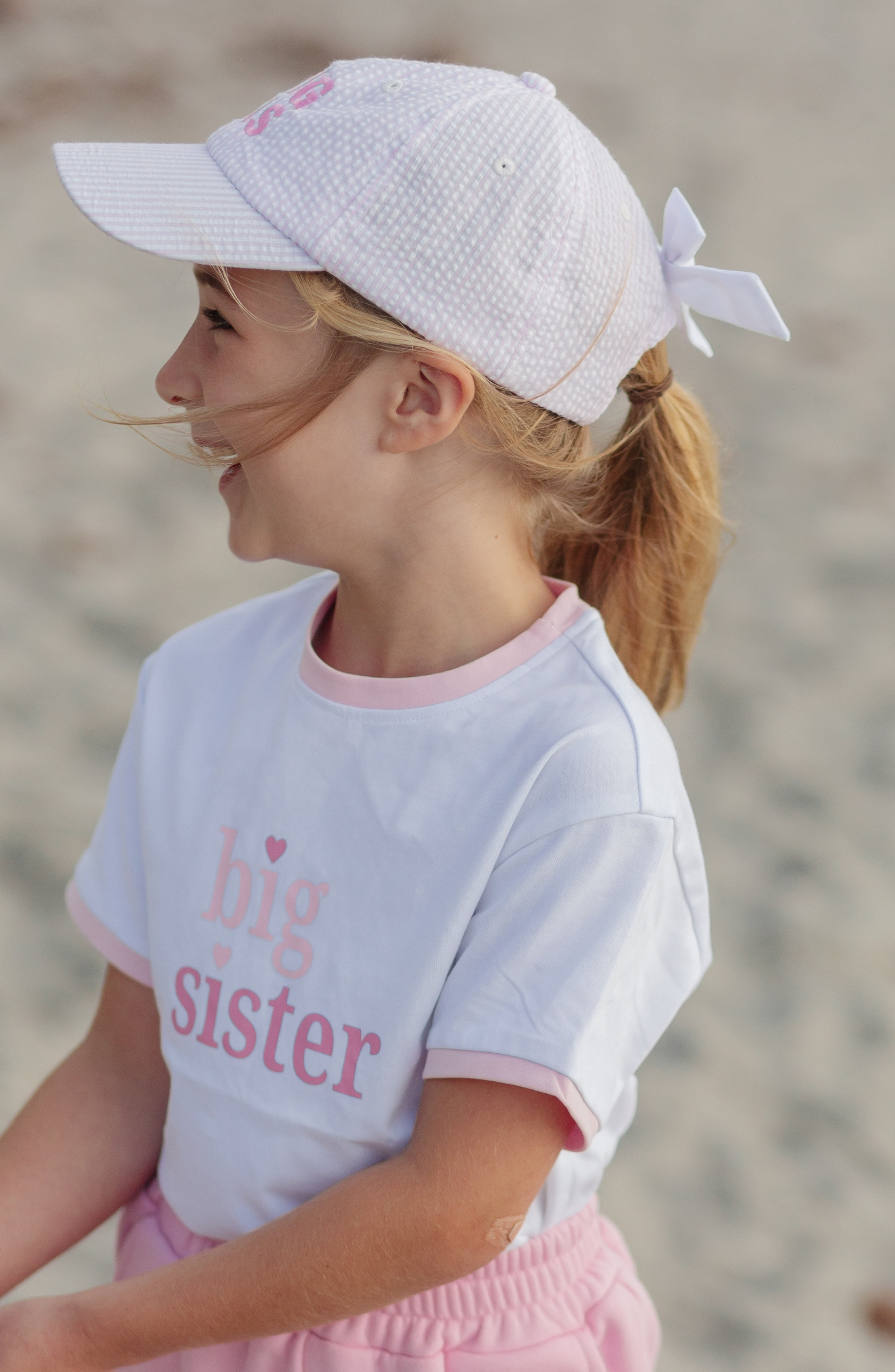 Big Sis Bow Baseball Hat (baby/toddler, Youth)