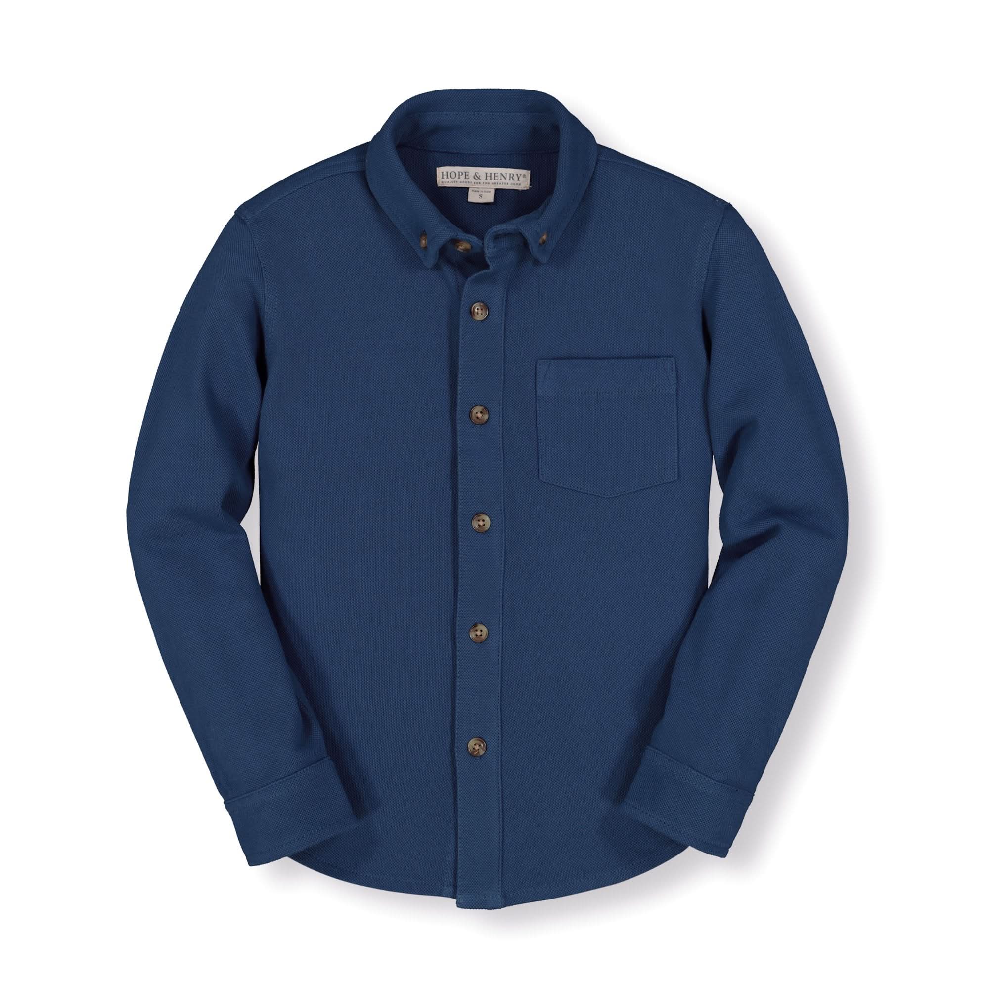 Pique Button Down Shirt