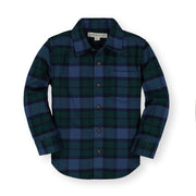 Brushed Flannel Button Down Organic Shirt - Baby