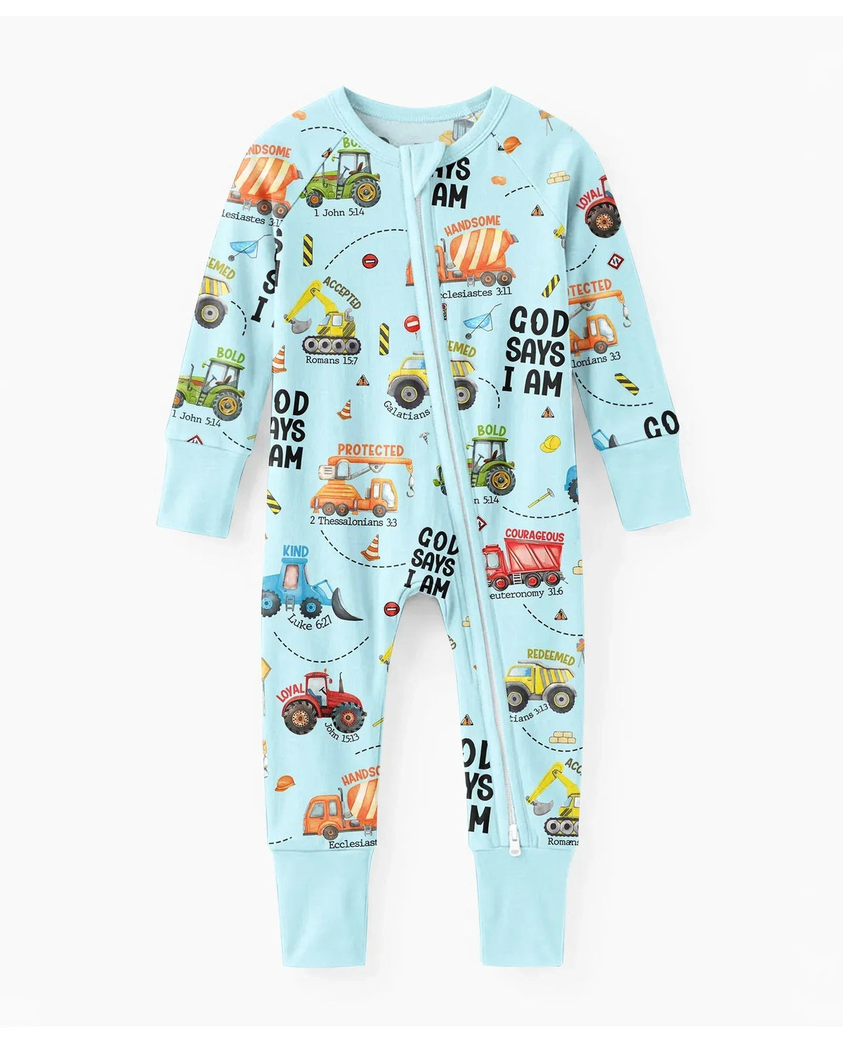 God Says I Am Boy Bamboo Convertible Zippy