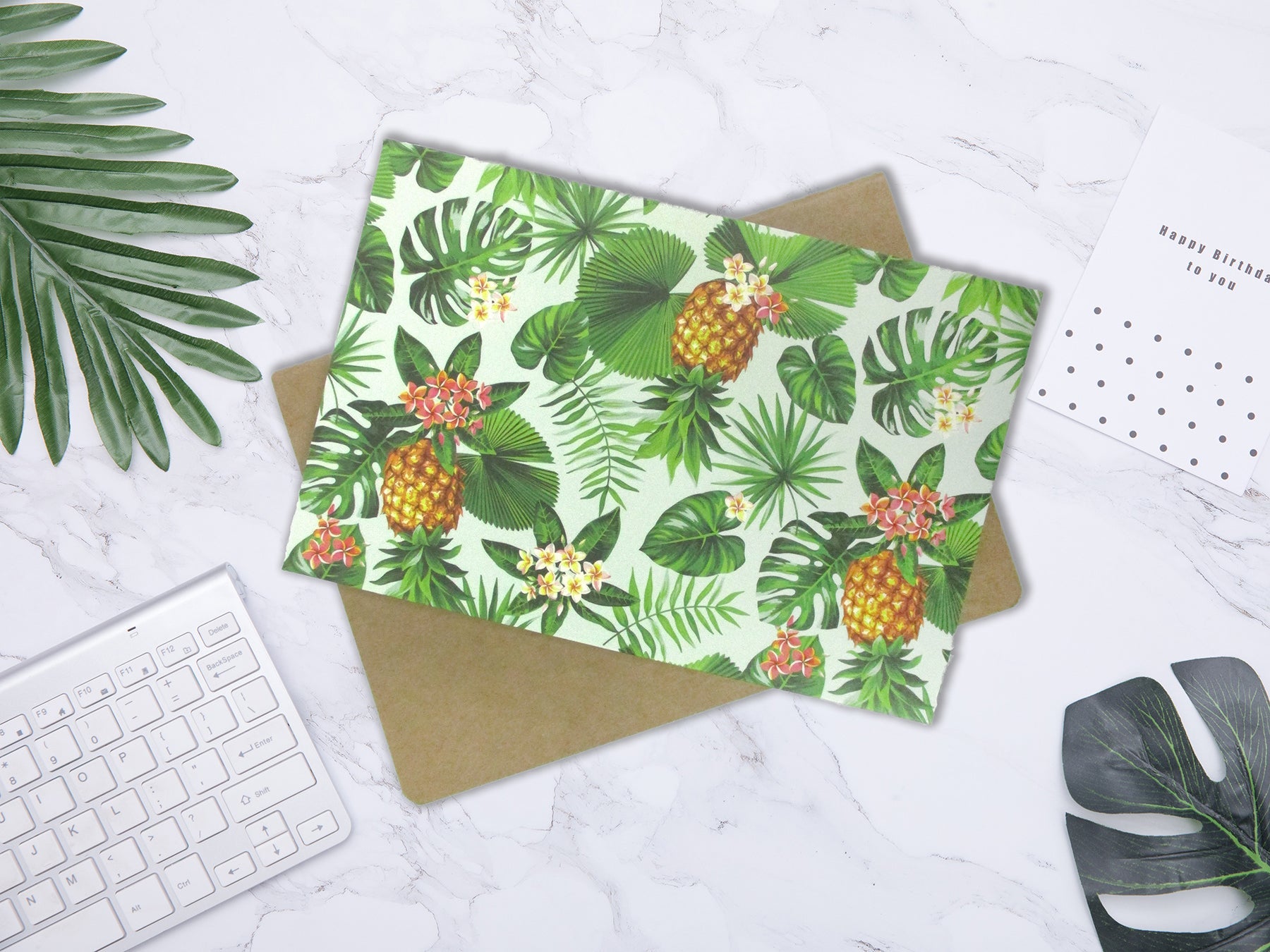 Tropical Hawaiian Florals - 36 Pack Assorted Greeting Cards For All Occasions - 6 Design