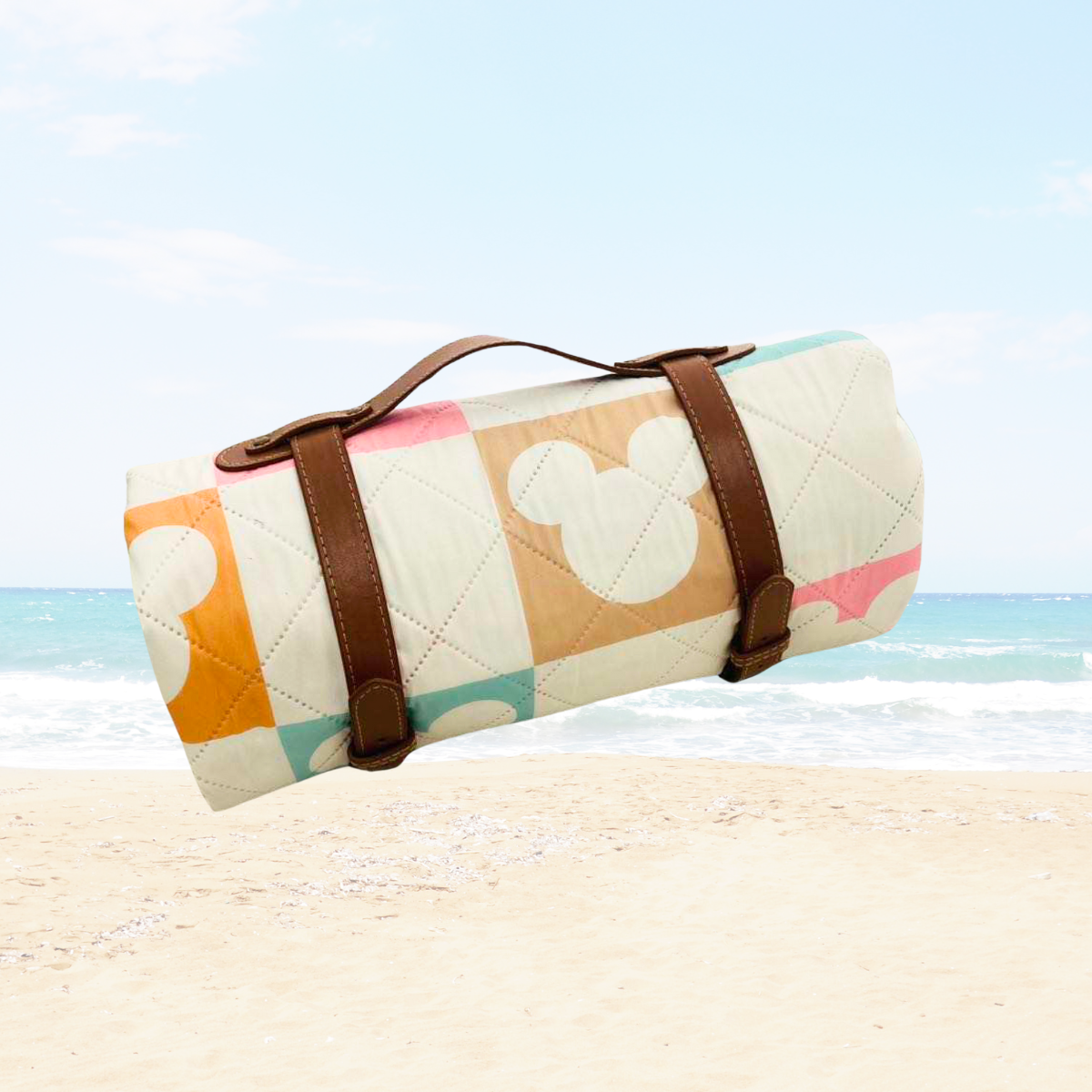 Checkered Magic Quilted Water Resistant Beach Mat