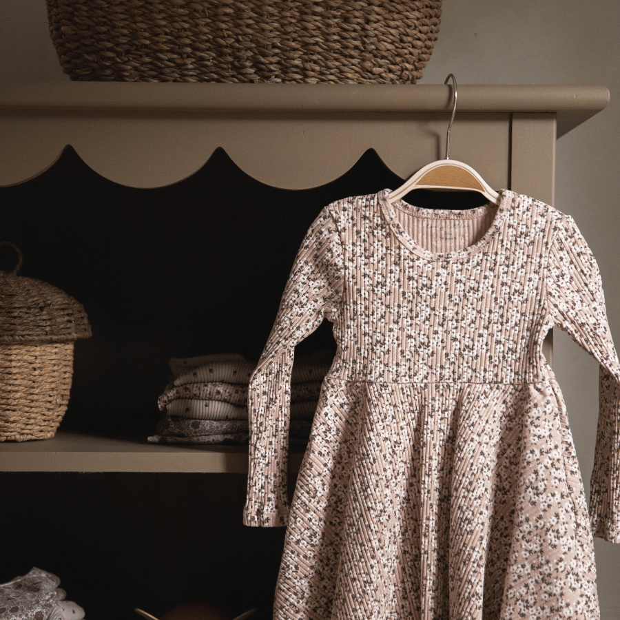 The Printed Long Sleeve Tee -  Adelyn