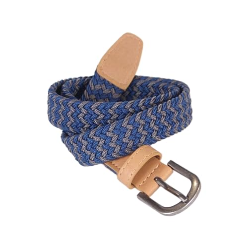 Boys Stretchy Cord Braided Leather Belt - Children's Age (4-7 Y) (8-14y)