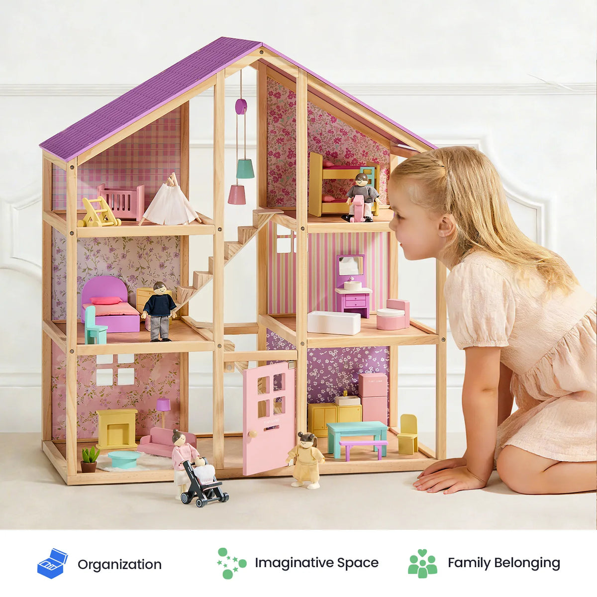 ® Sweetwood Dollhouse Without Dolls