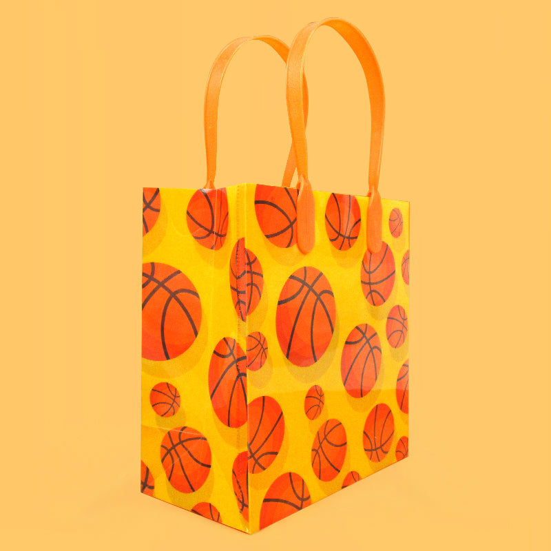 Basketball Party Favor Treat Bags - Set Of 6 Or 12