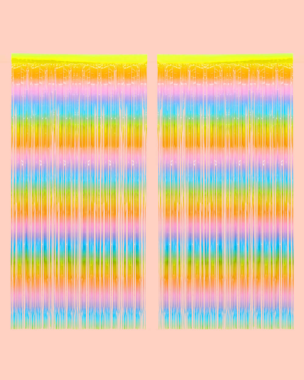 Pastel Party Curtain - Rainbow Foil Curtain