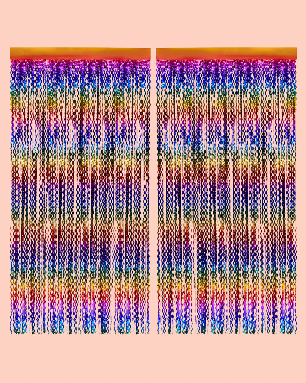 Rainbow Wavy Curtain - Wavy Foil Curtain