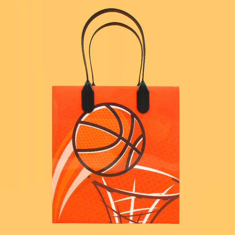 Basketball Party Favor Treat Bags - Set Of 6 Or 12