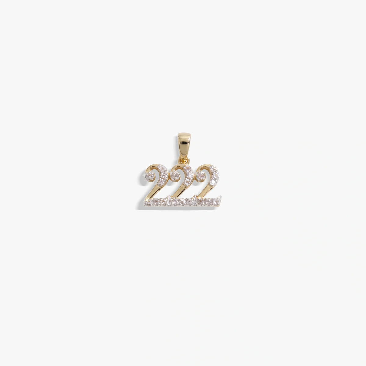 222 Sapphire Angel Number Charm