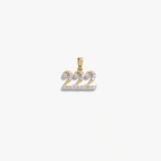 222 Sapphire Angel Number Charm