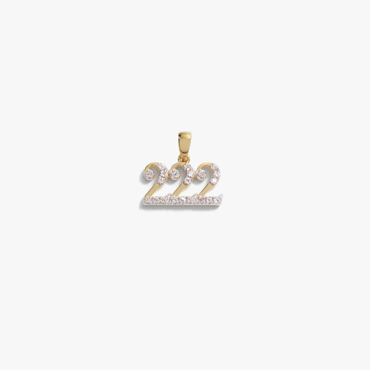 222 Sapphire Angel Number Charm