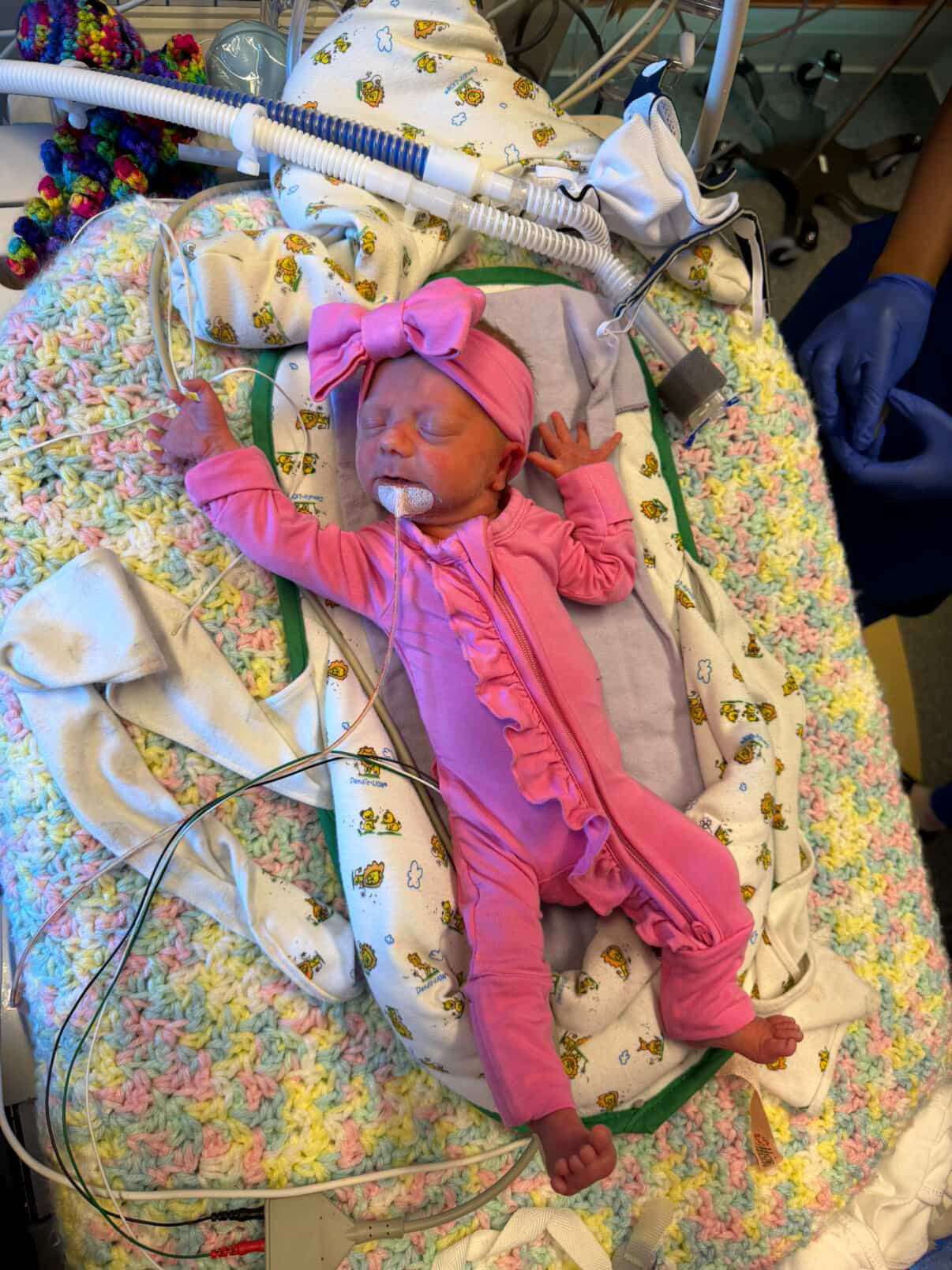 Perfectly Pink Ruffled Zipper Baby Romper