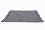 Black White Houndstooth Padded Baby Play Mat