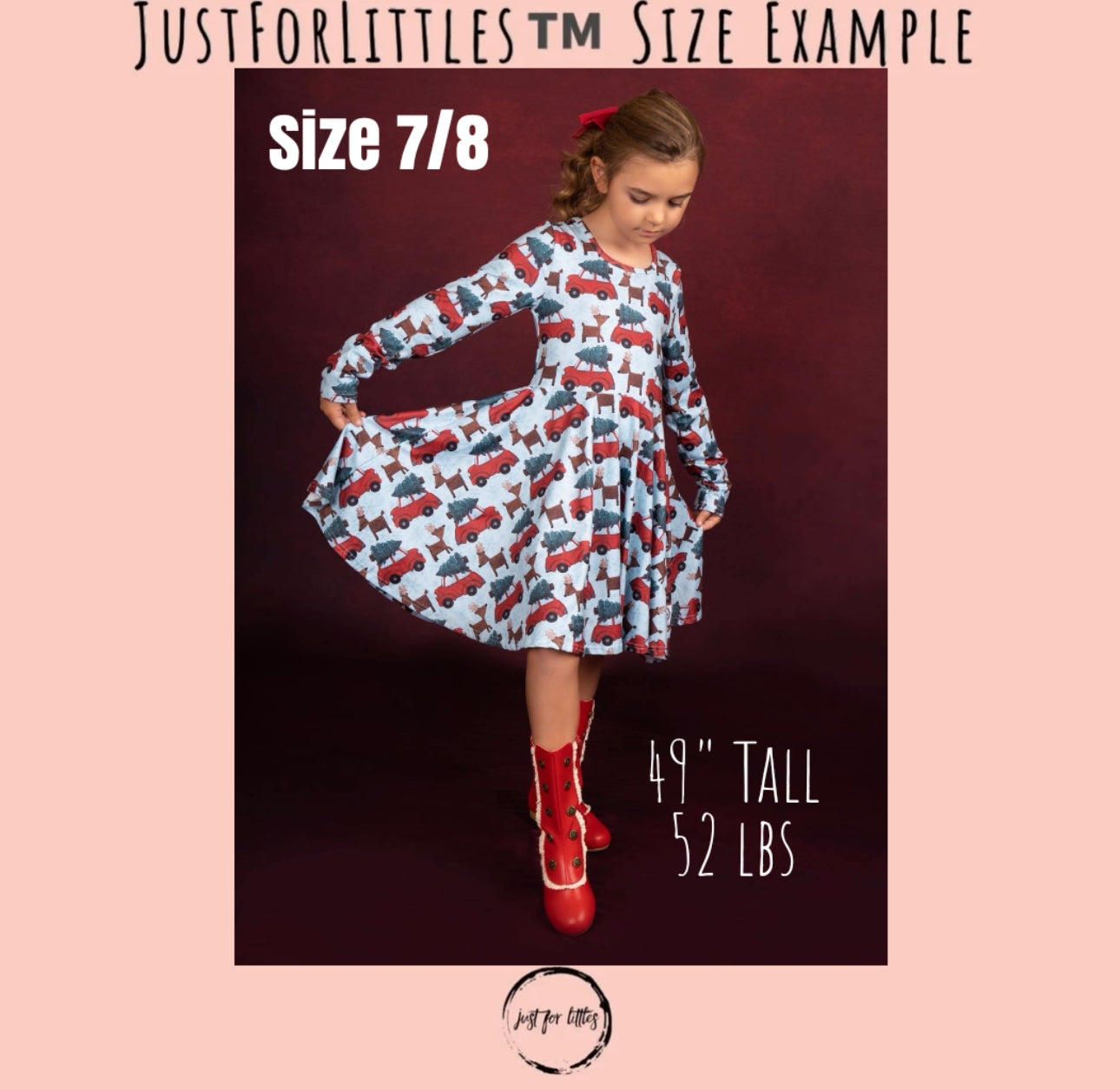 Reindeer Twirl Dress