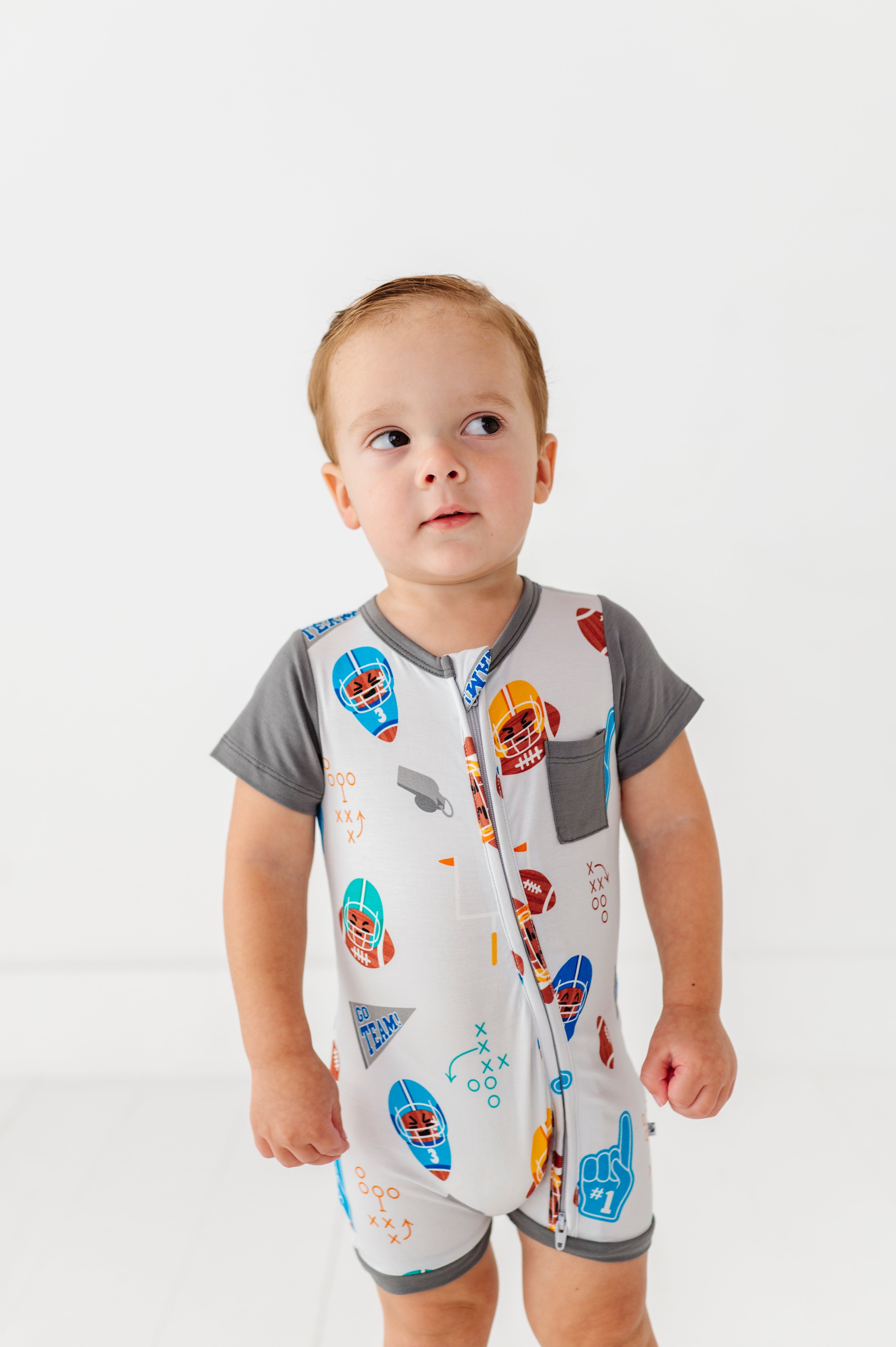 Gridiron Greats Zip Shortie Romper