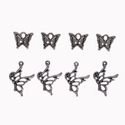 Silver Butterfly Charm Set