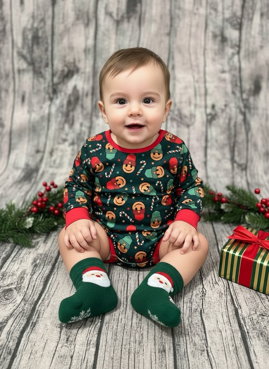 Smiley Candy Cane Long Sleeve Leo