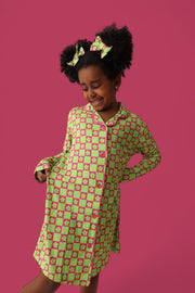 Wild Daisy Checkers Girl's Dream Gown