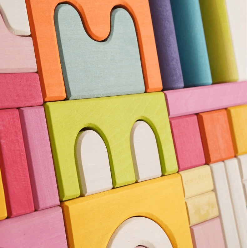 62 Pcs Stained Large Castle Building Blocks Set