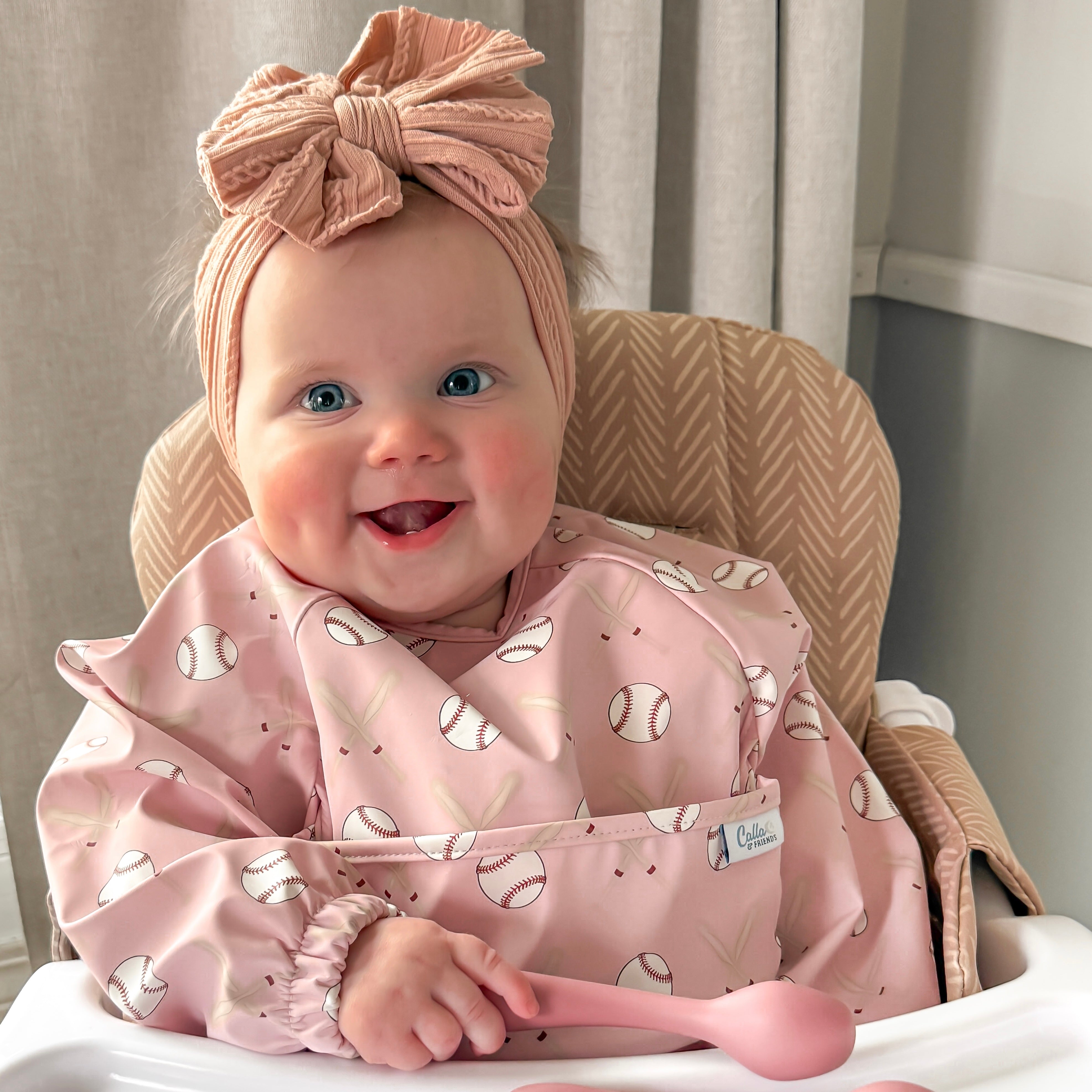 The Grayson Long Sleeve Bib - Baseball