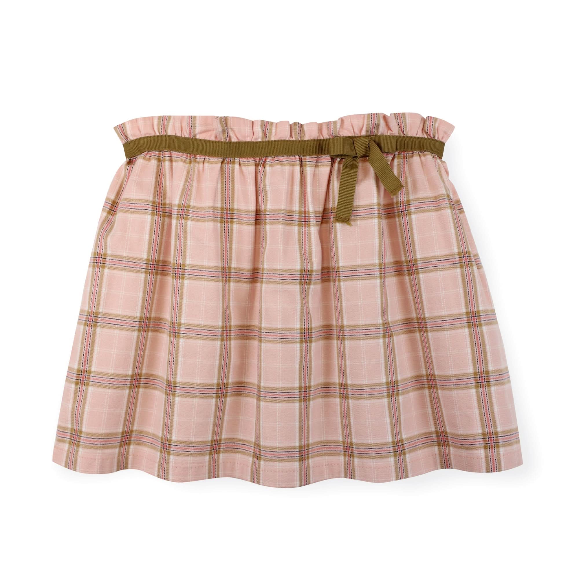 Gathered Skirt With Ribbon