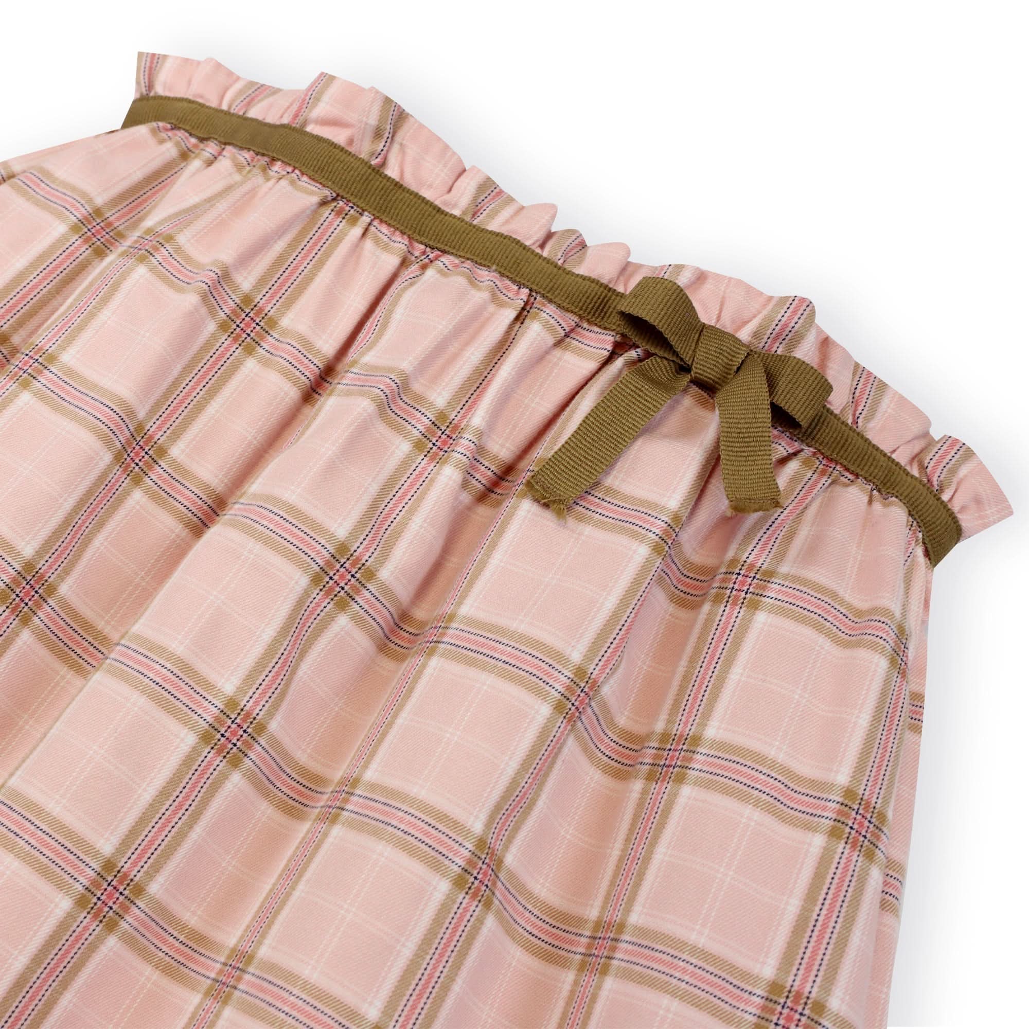 Gathered Skirt With Ribbon