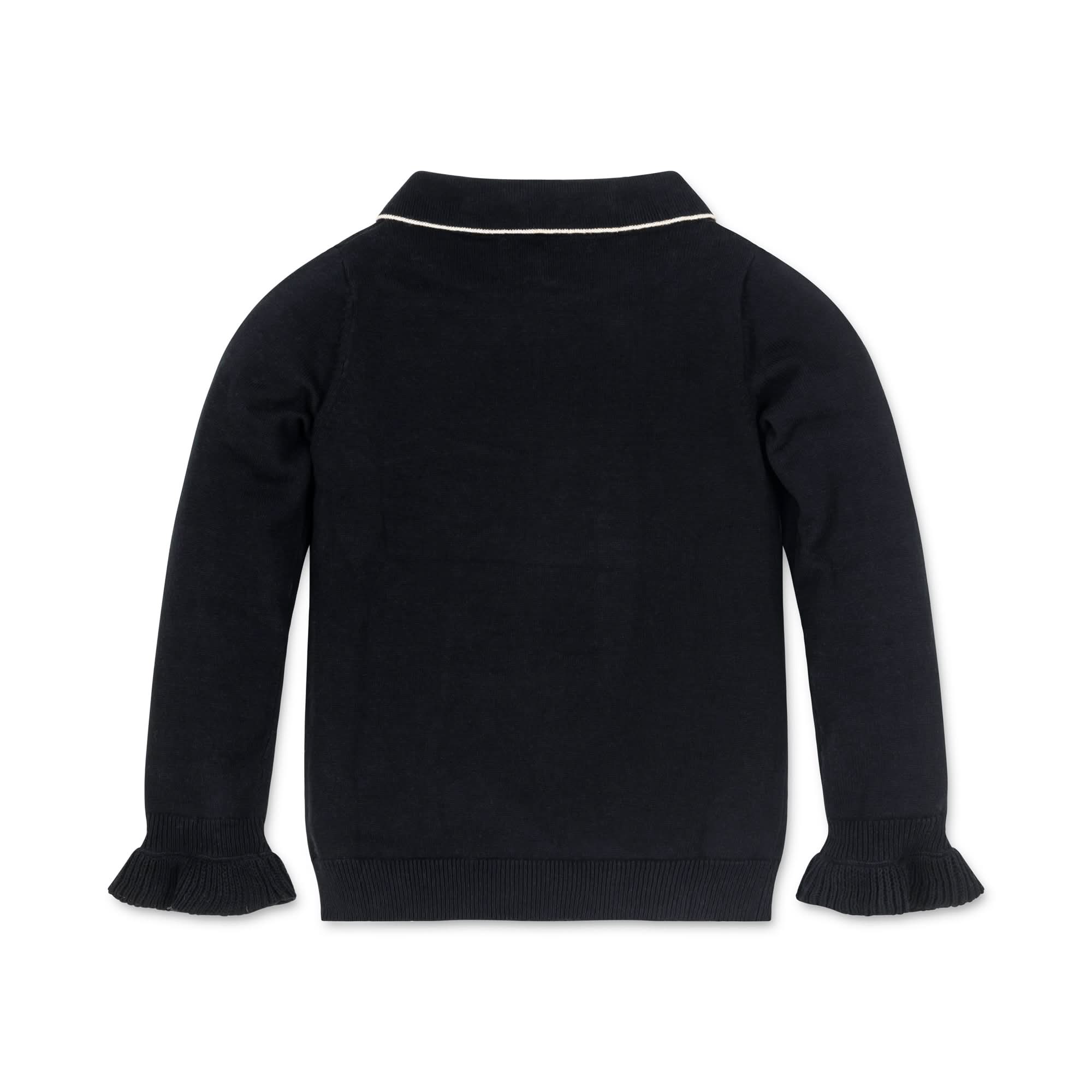 Ruffle Cuff Collar Sweater