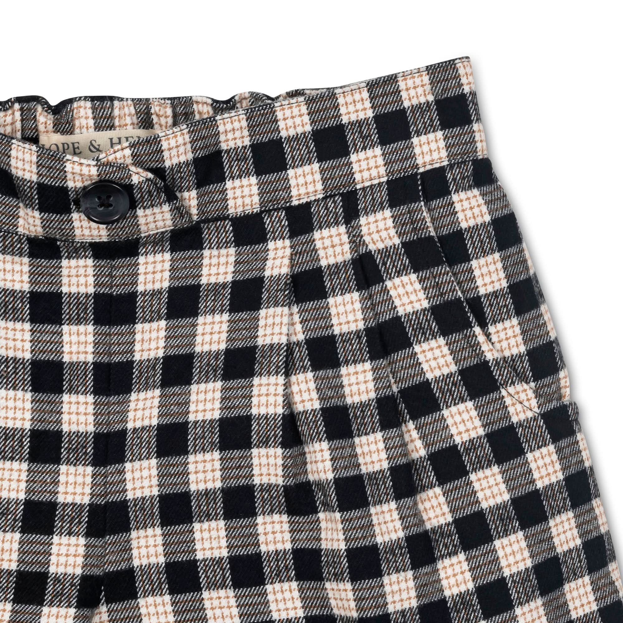 Pleated Organic Flannel Short - Baby