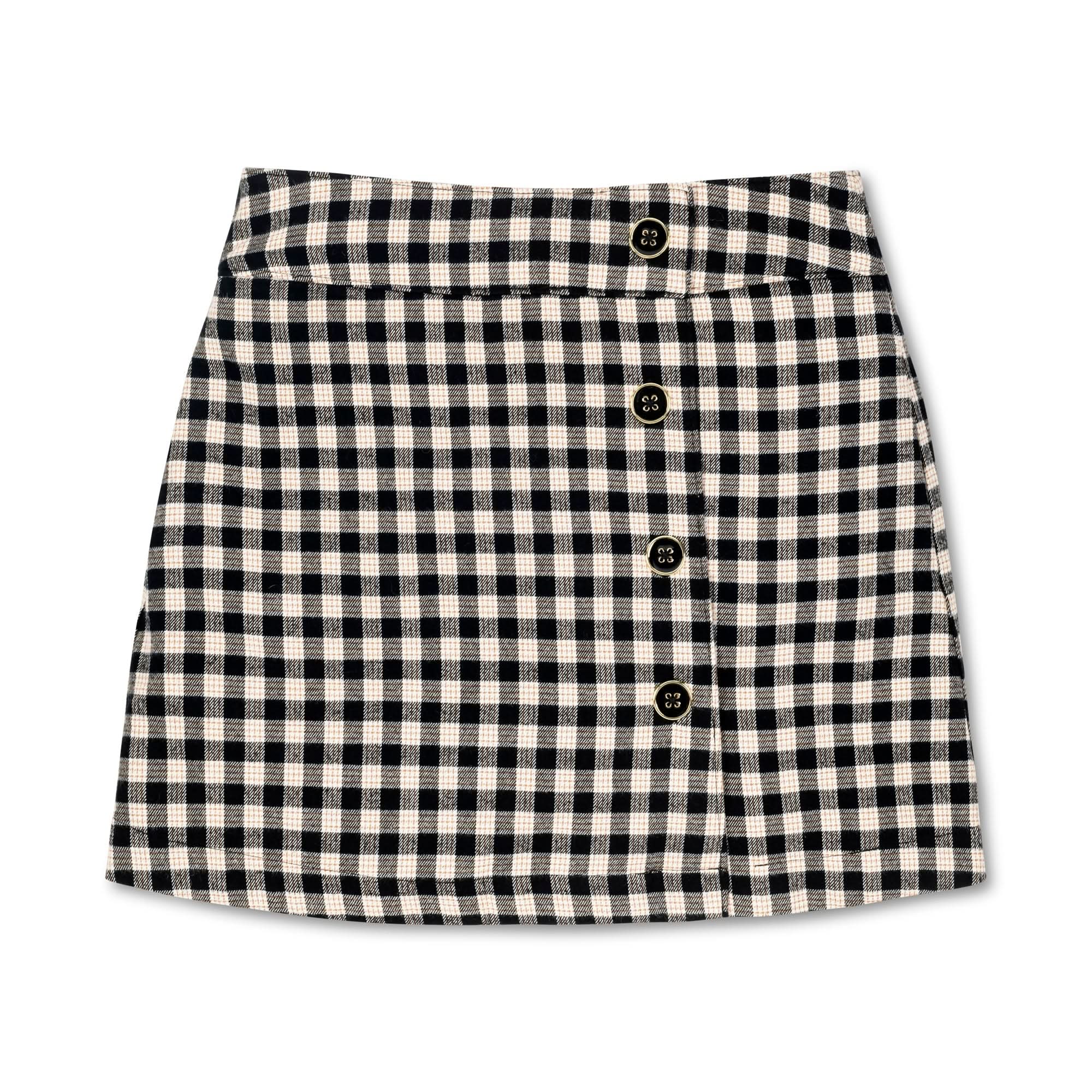 Flannel Mini Skirt