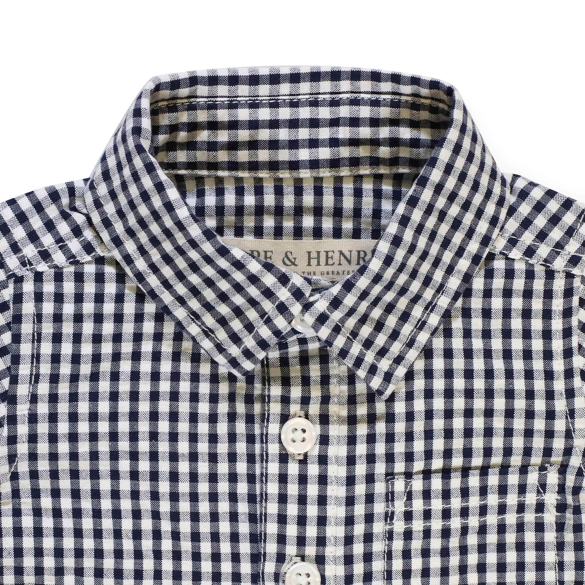 Organic Seersucker Button Front Romper