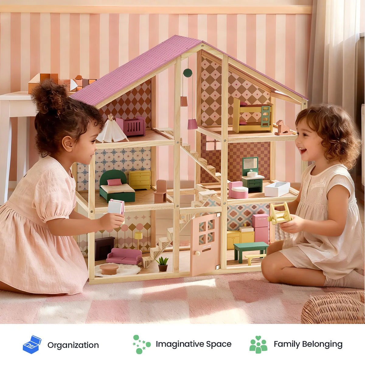 ® Sweetwood Dollhouse Without Dolls