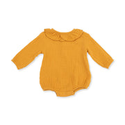 Baby Sunflower - Bubble With Ruffle Collar