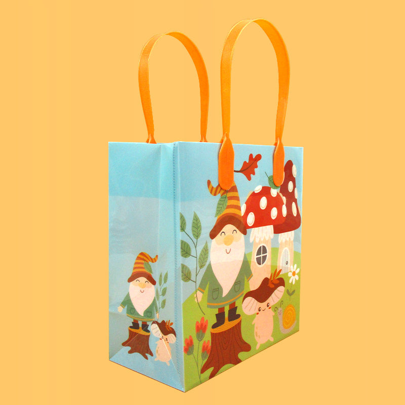 Garden Gnome Party Favor Treat Bags - Set Of 6 Or 12