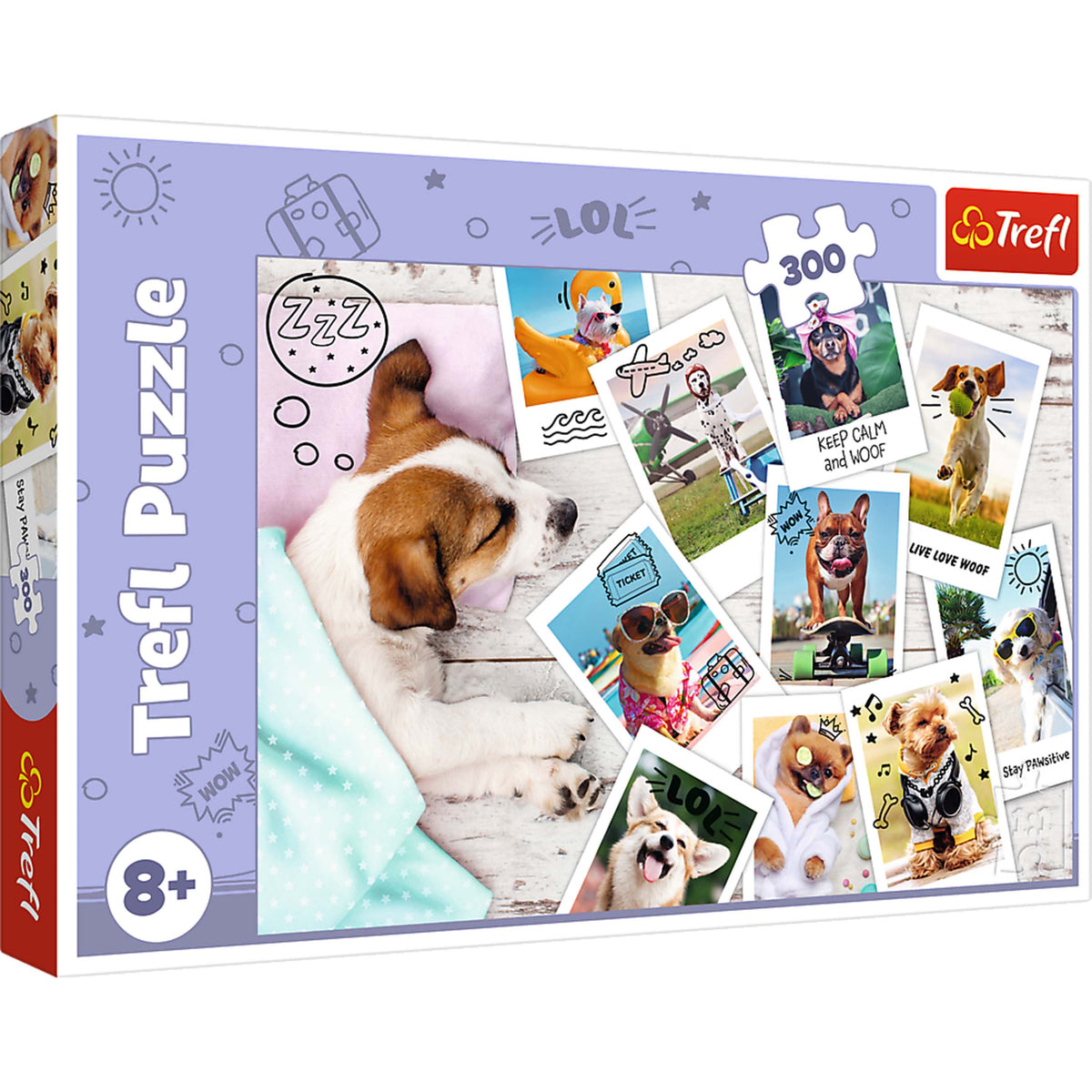 Red 300 Piece Kids Puzzle - Holiday Pictures