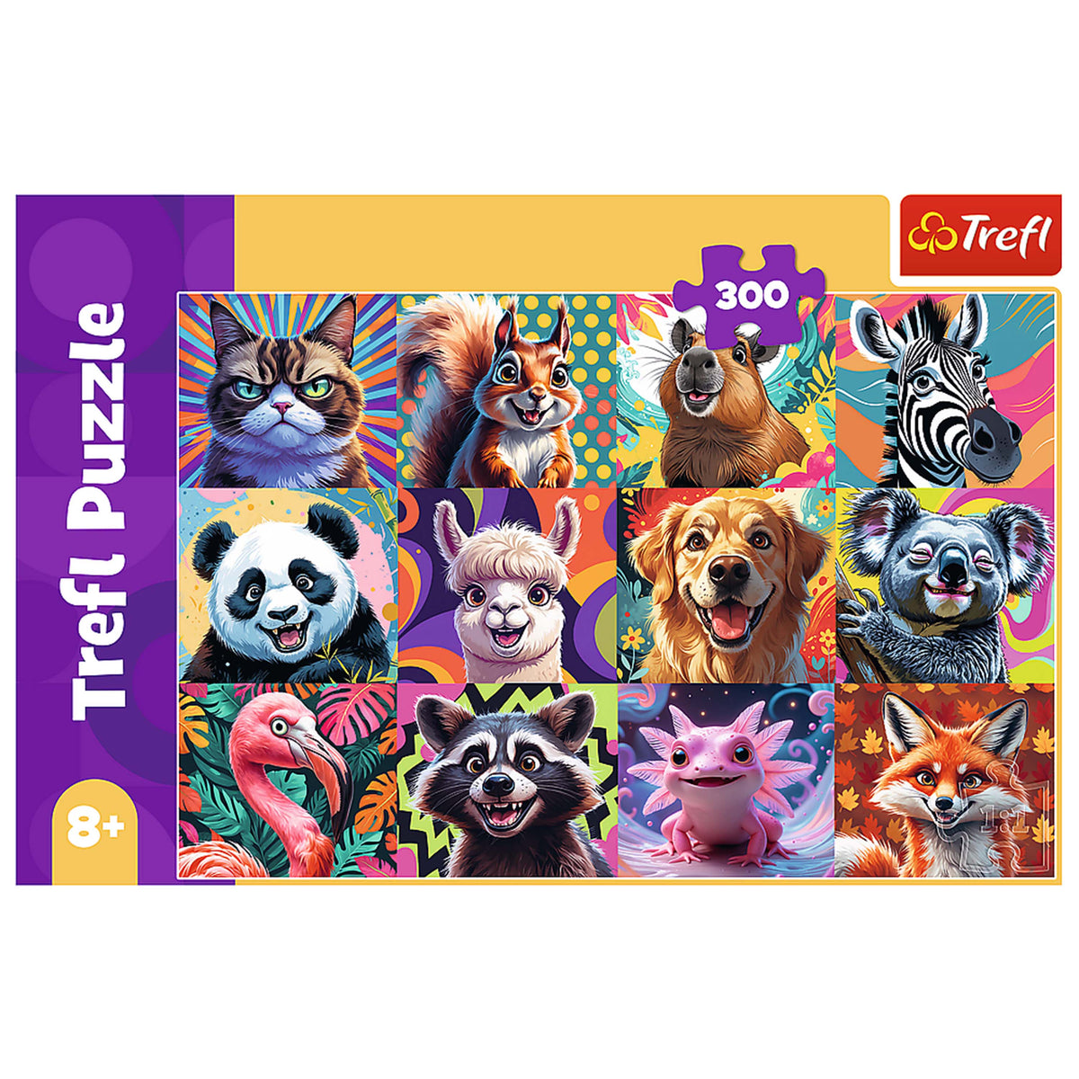 Kids Funny Animal Portraits 300 Piece Puzzle