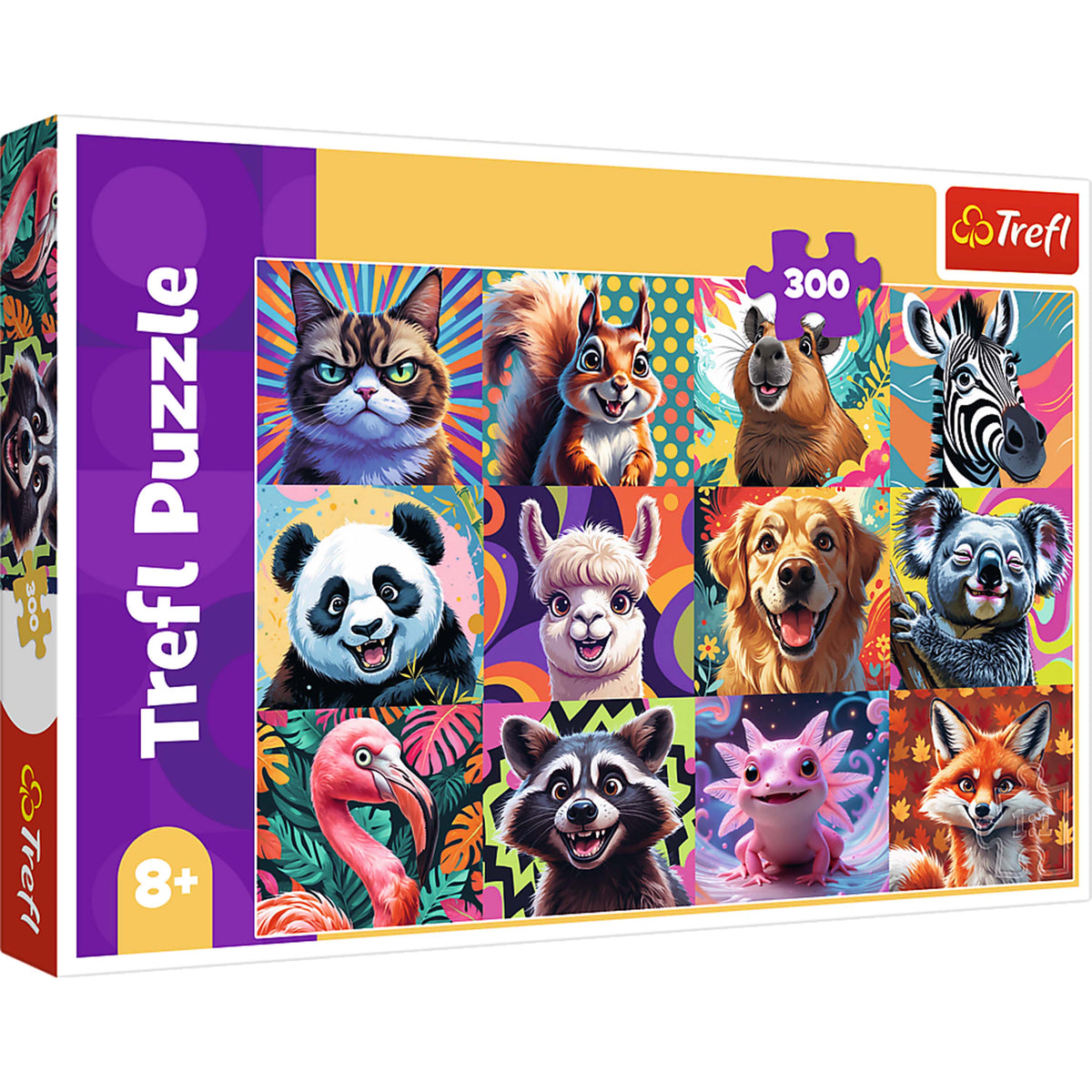 Kids Funny Animal Portraits 300 Piece Puzzle
