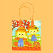 Autumn Harvest Party Favor Treat Bags - Set Of 6 Or 12