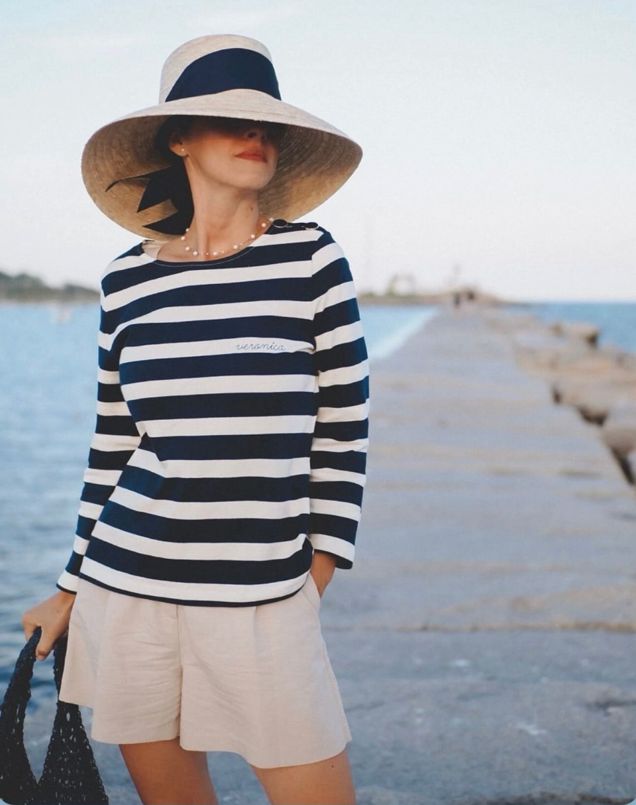 Wildflower Sun Hat - Coral Wide & Short Grosgrain Ribbon