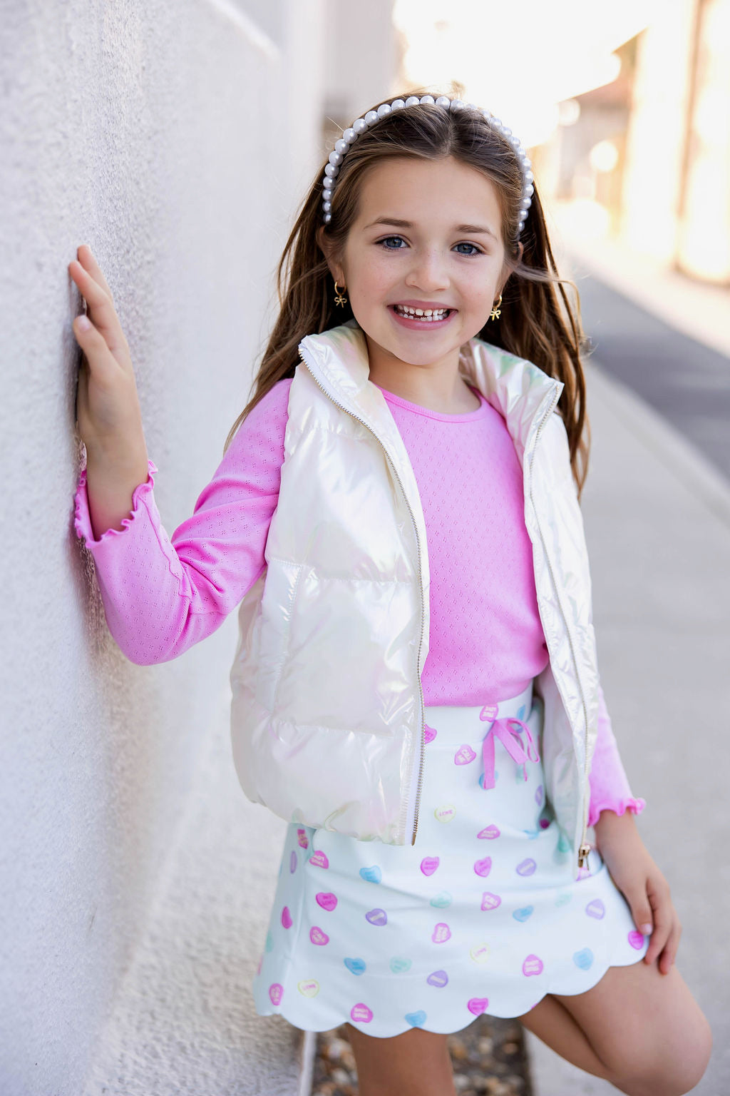 Bubblegum Pointelle Layering Shirt
