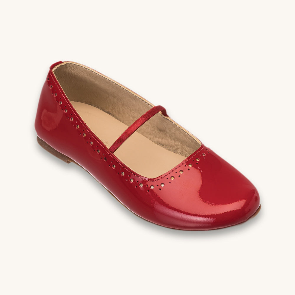 Sasha Ballerina Flat Red
