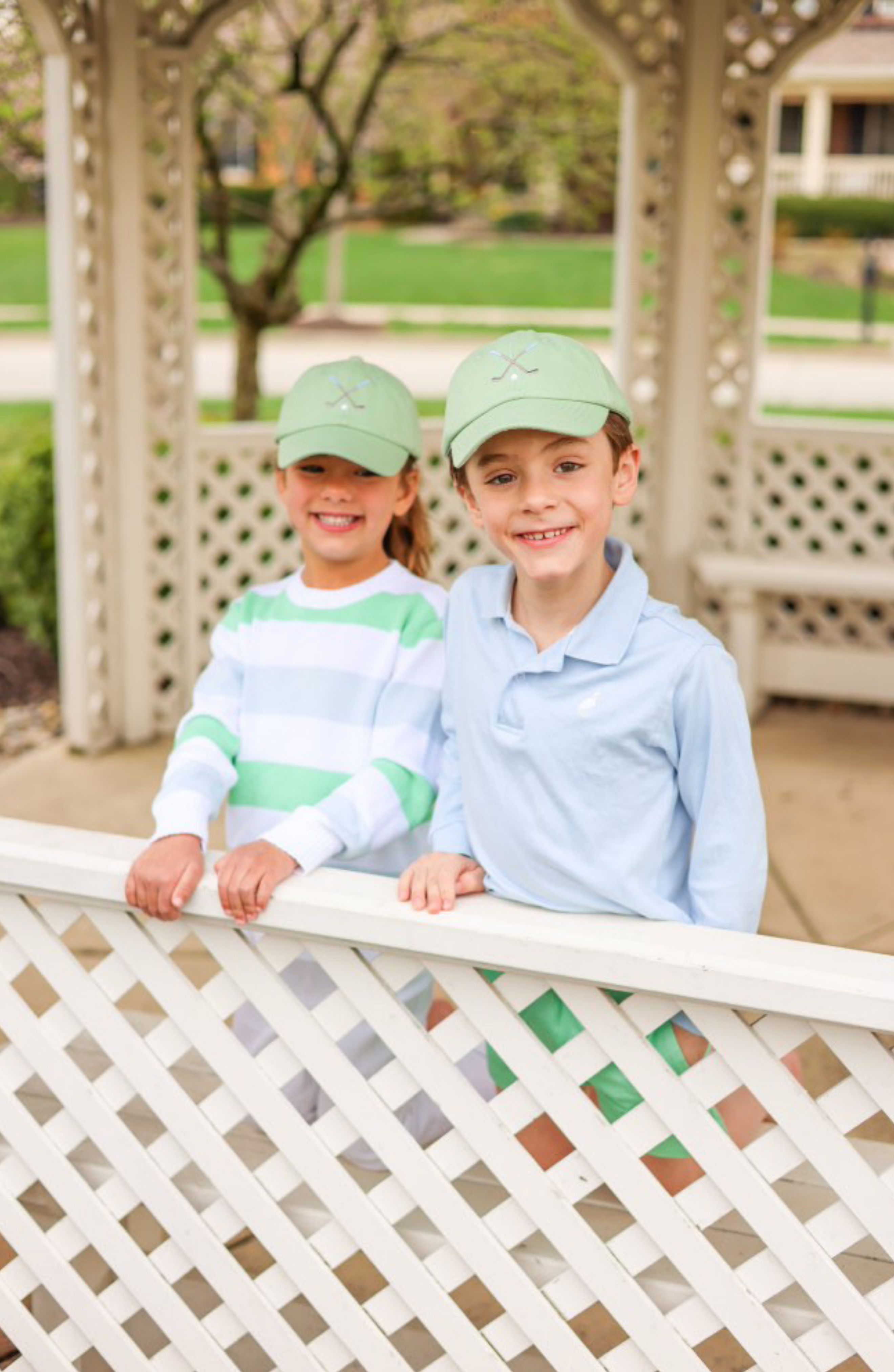 Golf Clubs Bow Baseball Hat (youth)