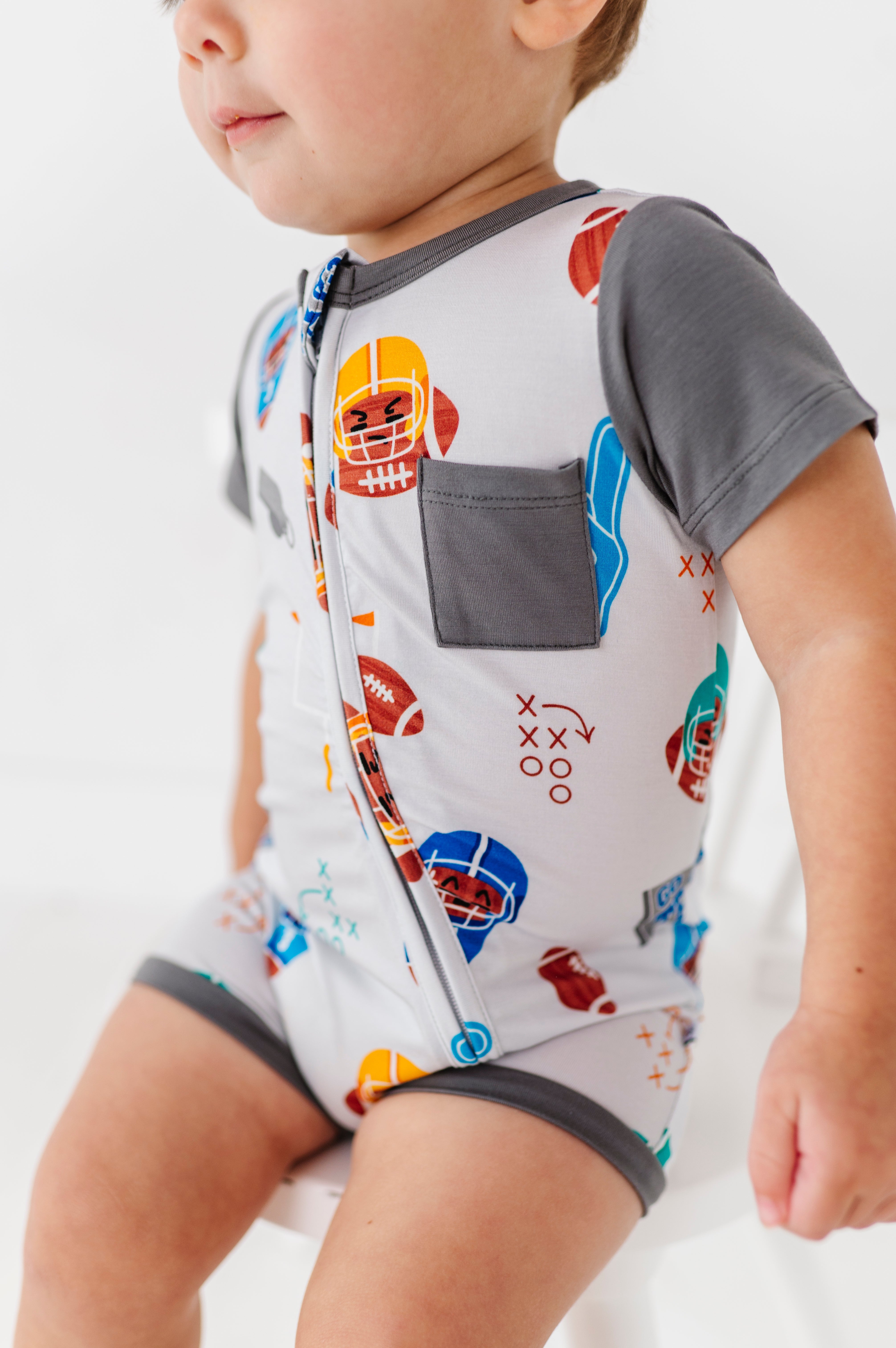 Gridiron Greats Zip Shortie Romper