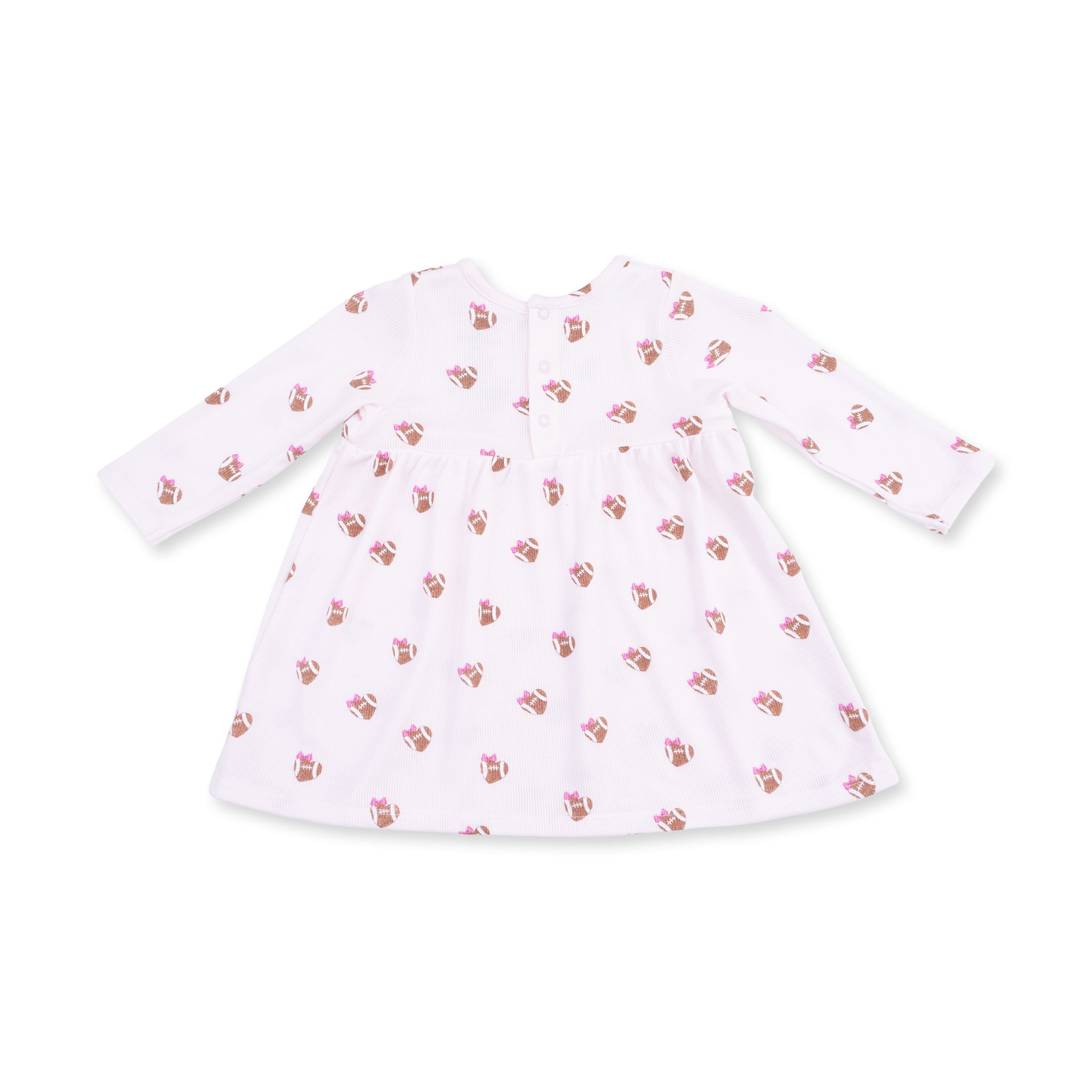 Mini Football Hearts - Simple Dress And Bloomer