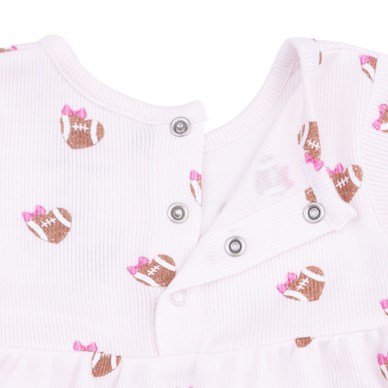 Mini Football Hearts - Simple Dress And Bloomer