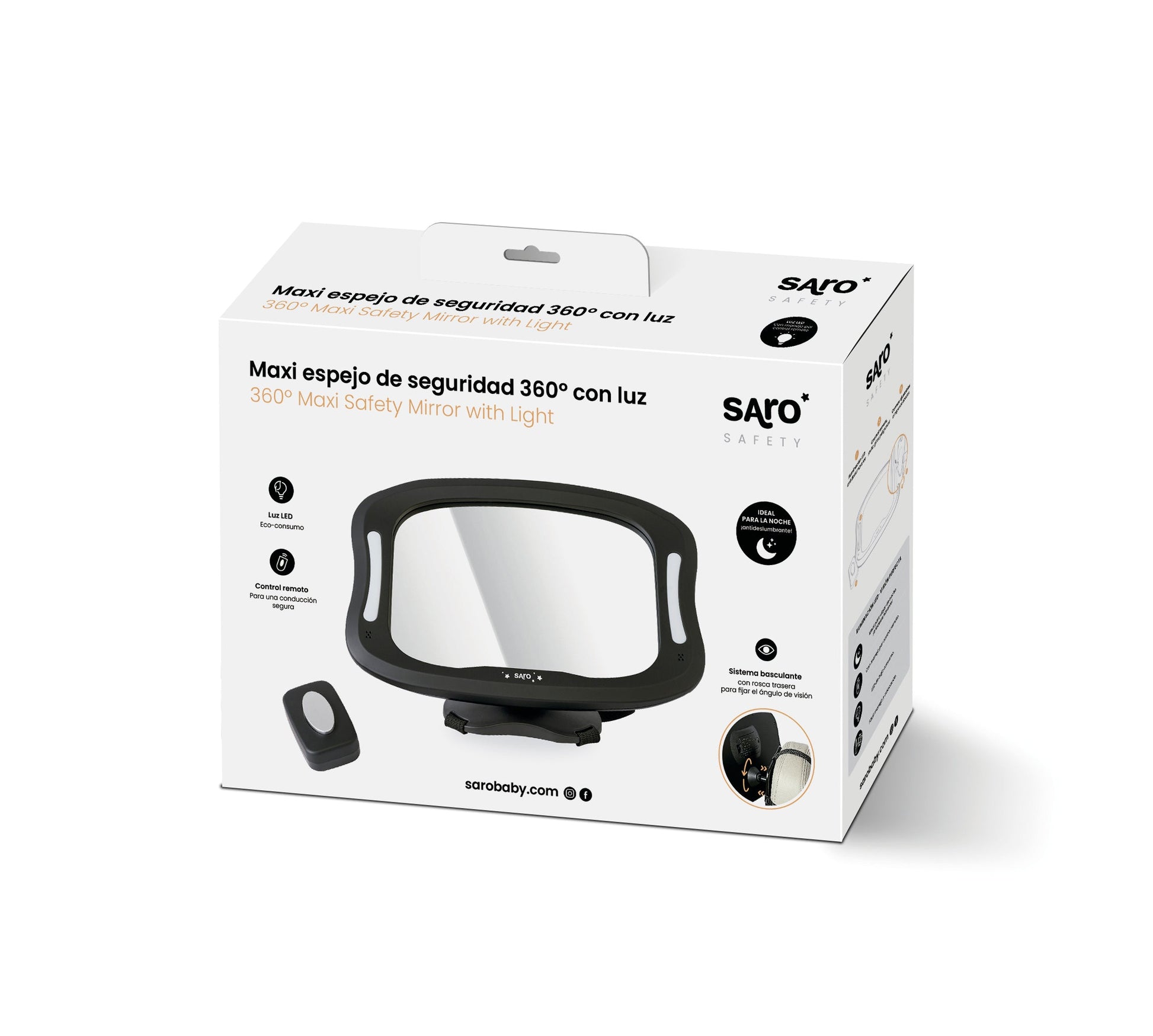 360°Baby Safety Mirror with Light