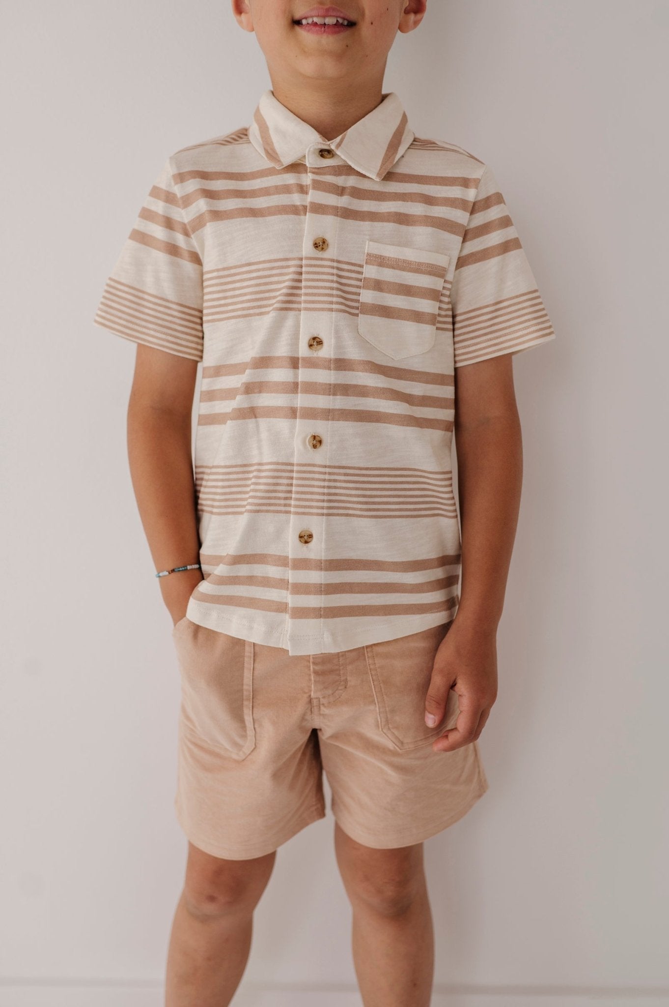 Boy's Collar Button Shirt