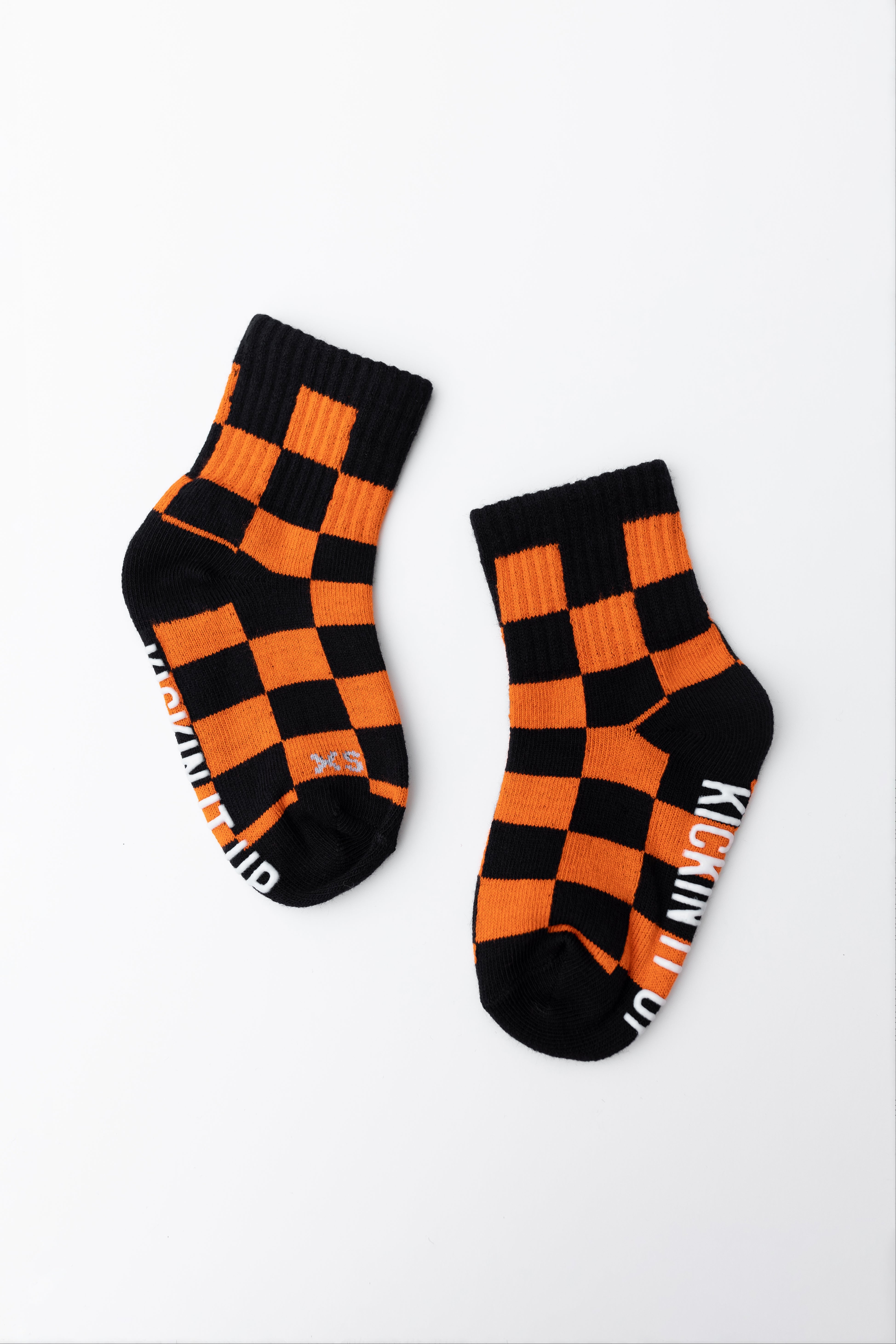 Orange And Black Check