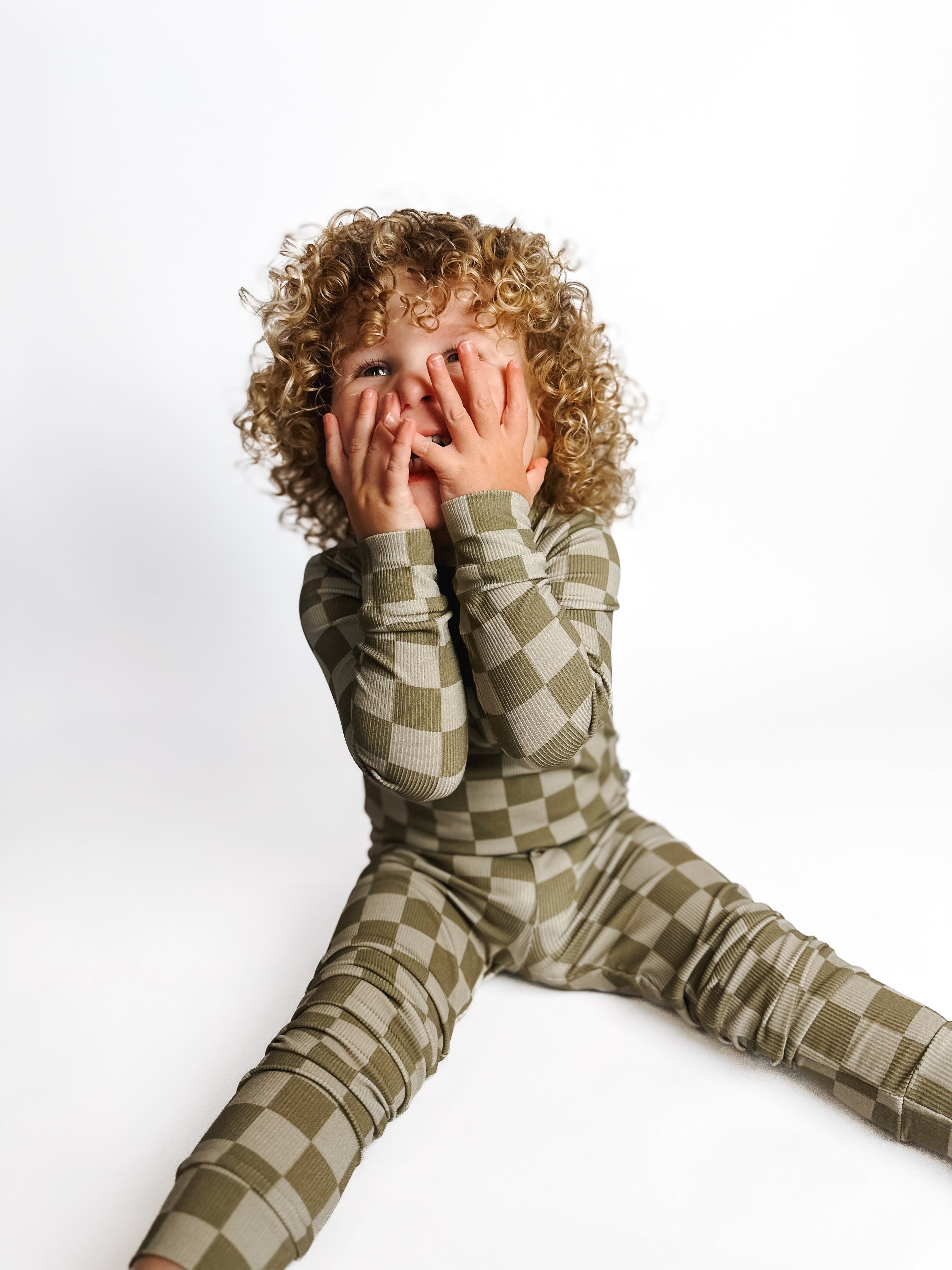 Sage Check | Two Piece Set