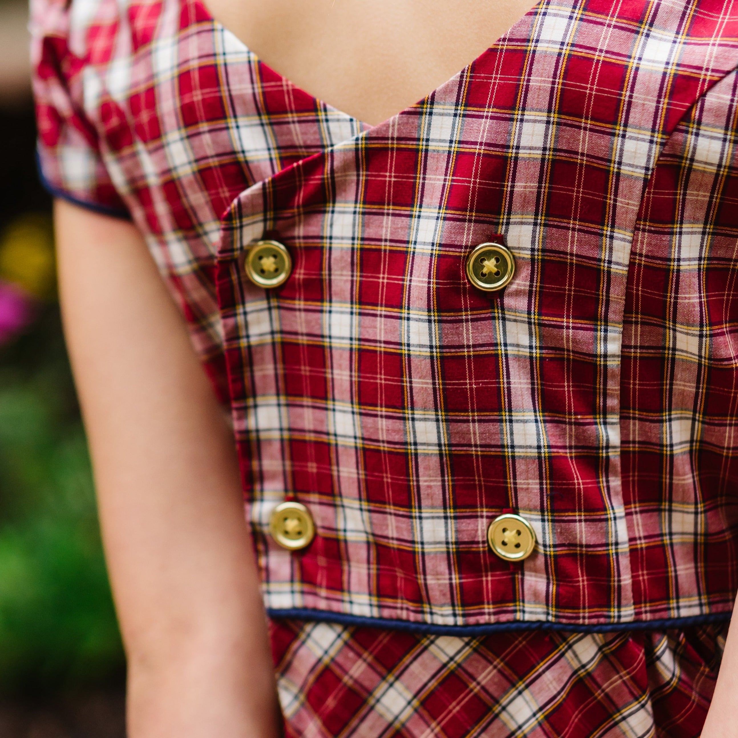 Short Sleeve Organic Schoolgirl Dress